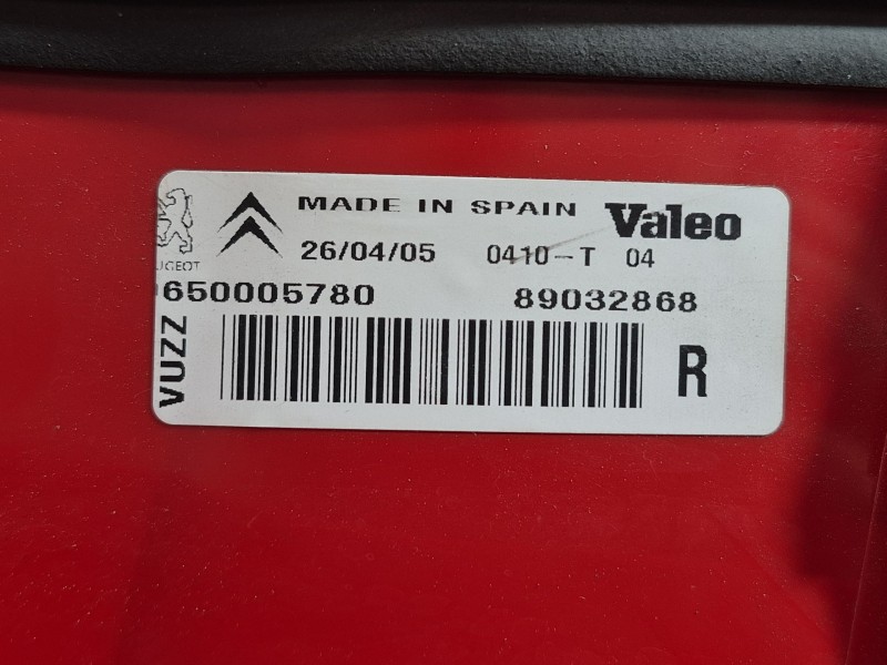 Recambio de piloto trasero derecho para citroën xsara picasso (n68) 1.6 referencia OEM IAM 6500O5780 89032868 