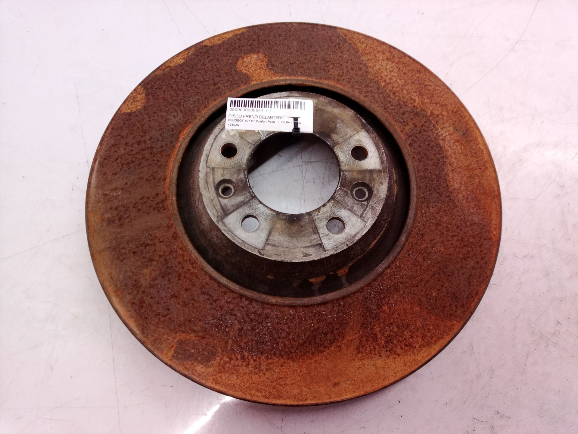 4249A9 DISQUE DE FREIN AVANT / 591193 POUR PEUGEOT 407 ST CONFORT PACK - Photo 3/10
