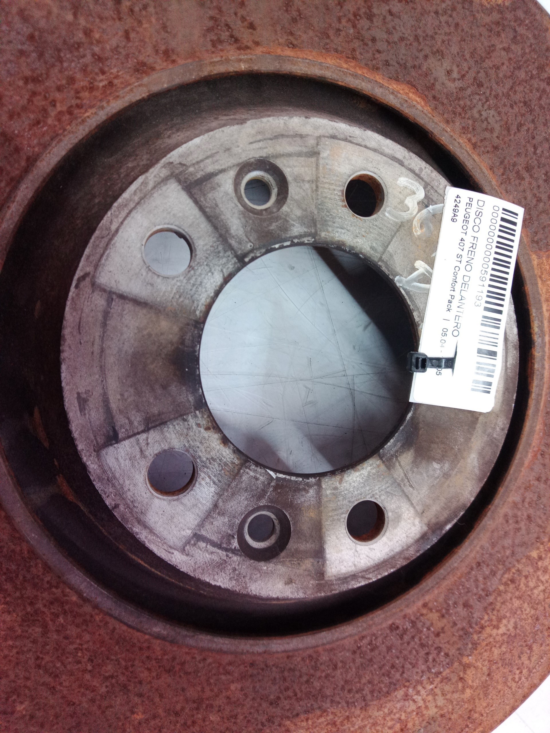 4249A9 DISQUE DE FREIN AVANT / 591193 POUR PEUGEOT 407 ST CONFORT PACK - Photo 4/10