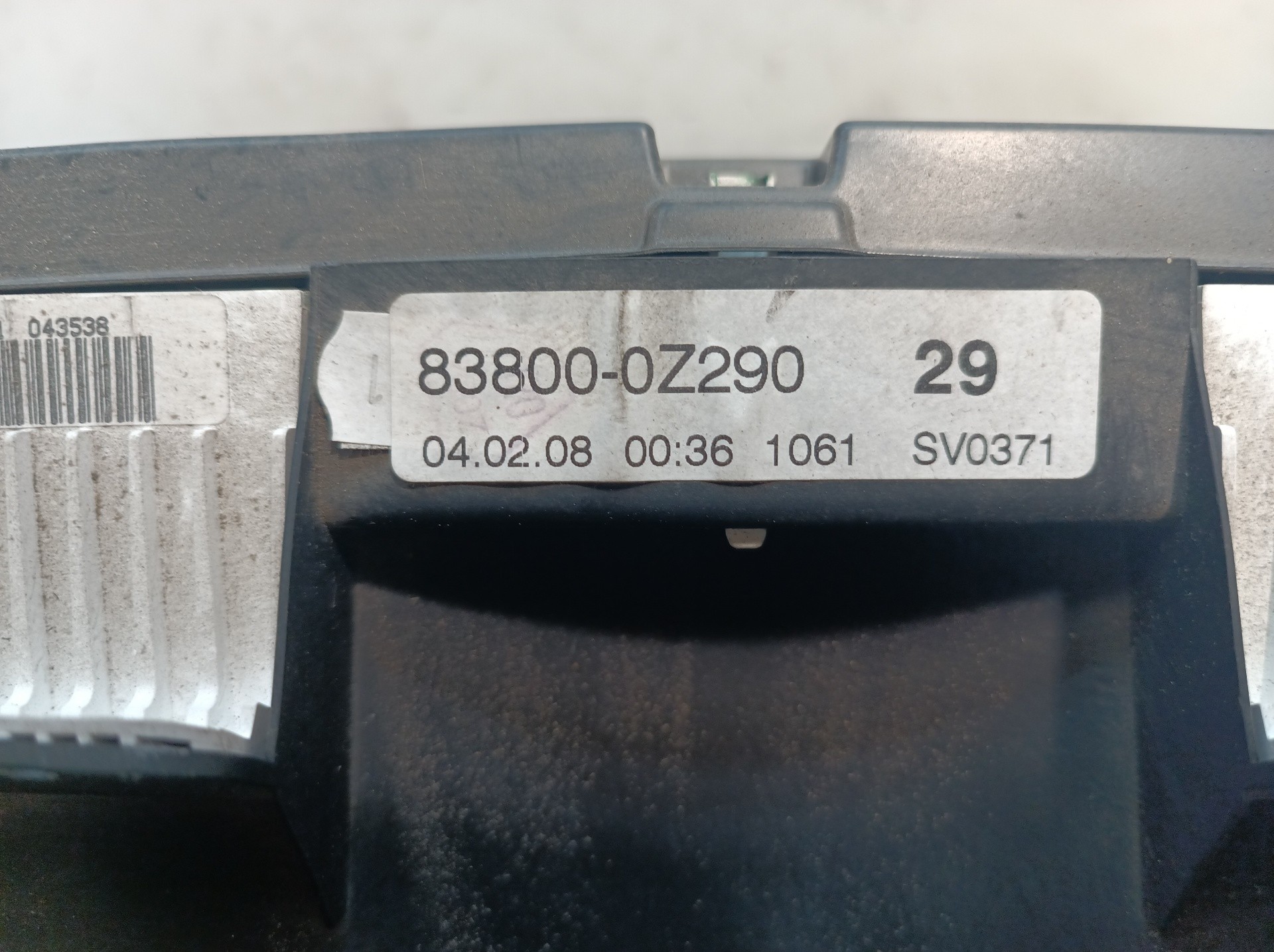 838000Z290 COMPTEUR DE VITESSE TABLEAU DE BORD / 838000Z290 / 838000Z290 / 17141 - Photo 5/10